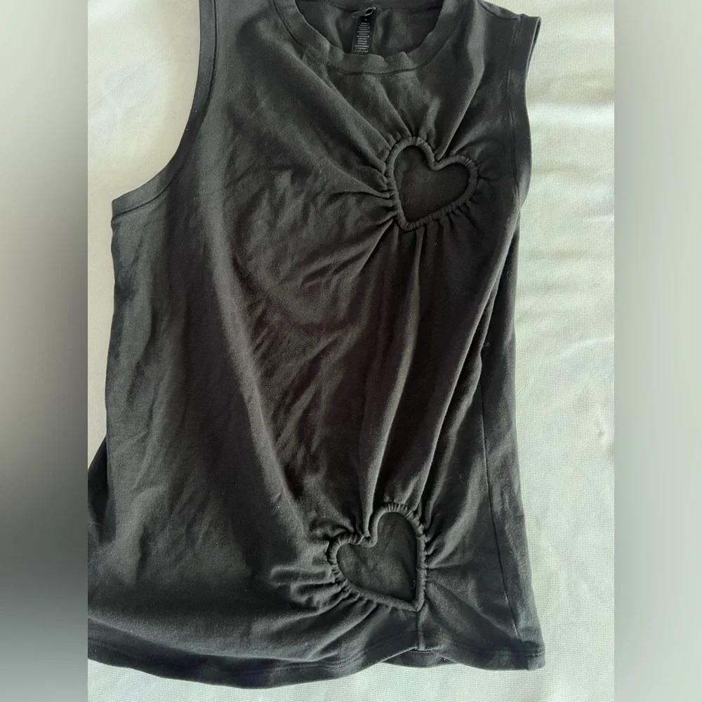 Skims heart cotton blend jersey tank size medium - Picture 4 of 5